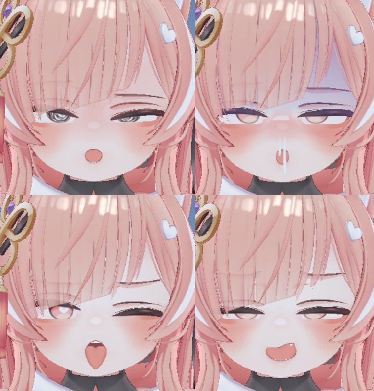 【イチゴ専用】Blendshape&FaceAnimation16+4種類【ICHIGO/いちご表情アニメーション】