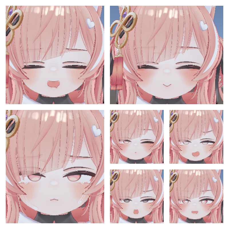 【イチゴ専用】Blendshape&FaceAnimation16+4種類【ICHIGO/いちご表情アニメーション】