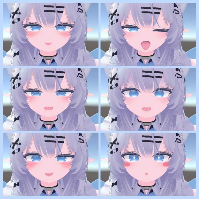 【瑞希専用】Blendshape&FaceAnimation16種類【MIZUKI/瑞希表情アニメーション】