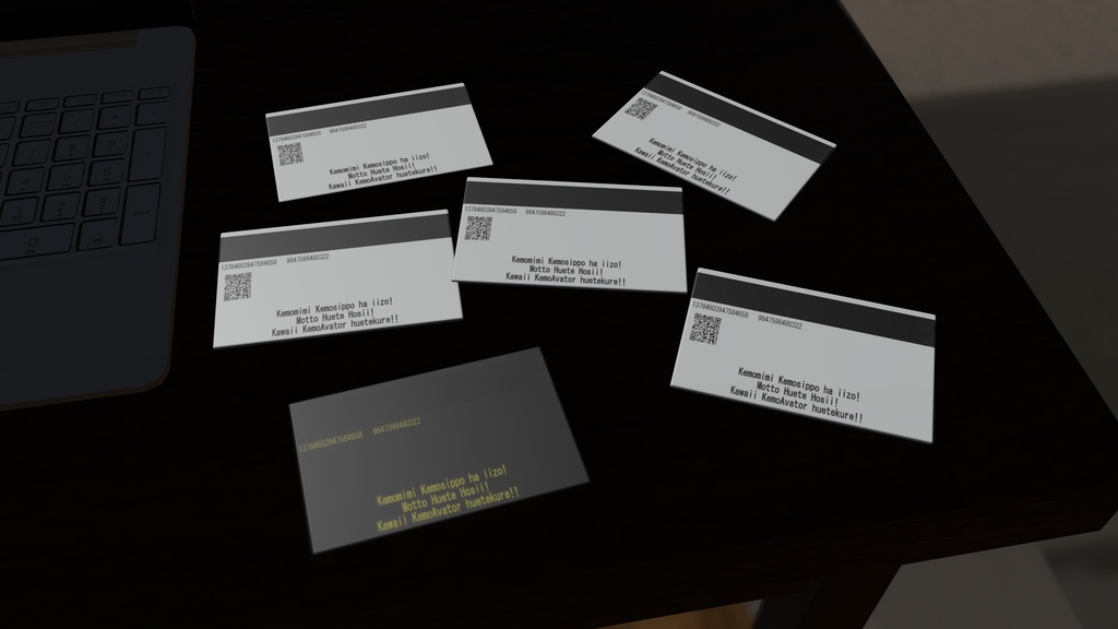 【無料あり】VRCWorld用PB付NyansCardKeySet