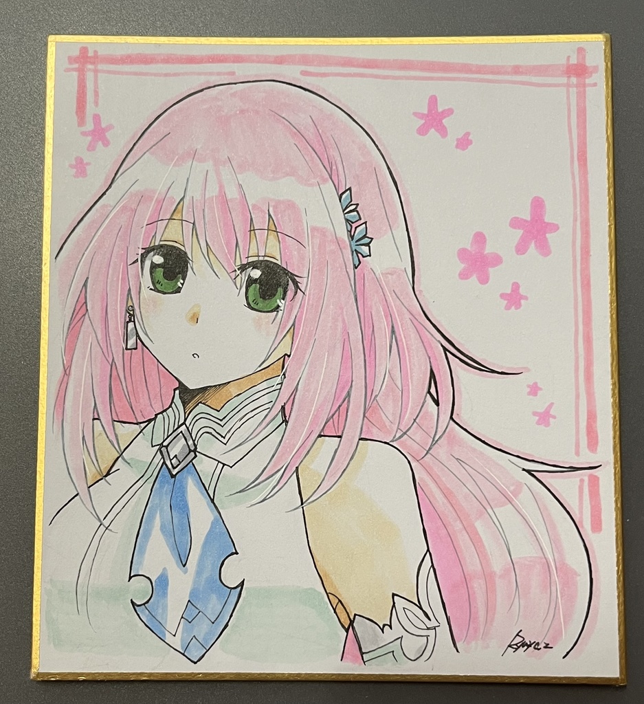 【オリジナル】ミティス(色紙原画)