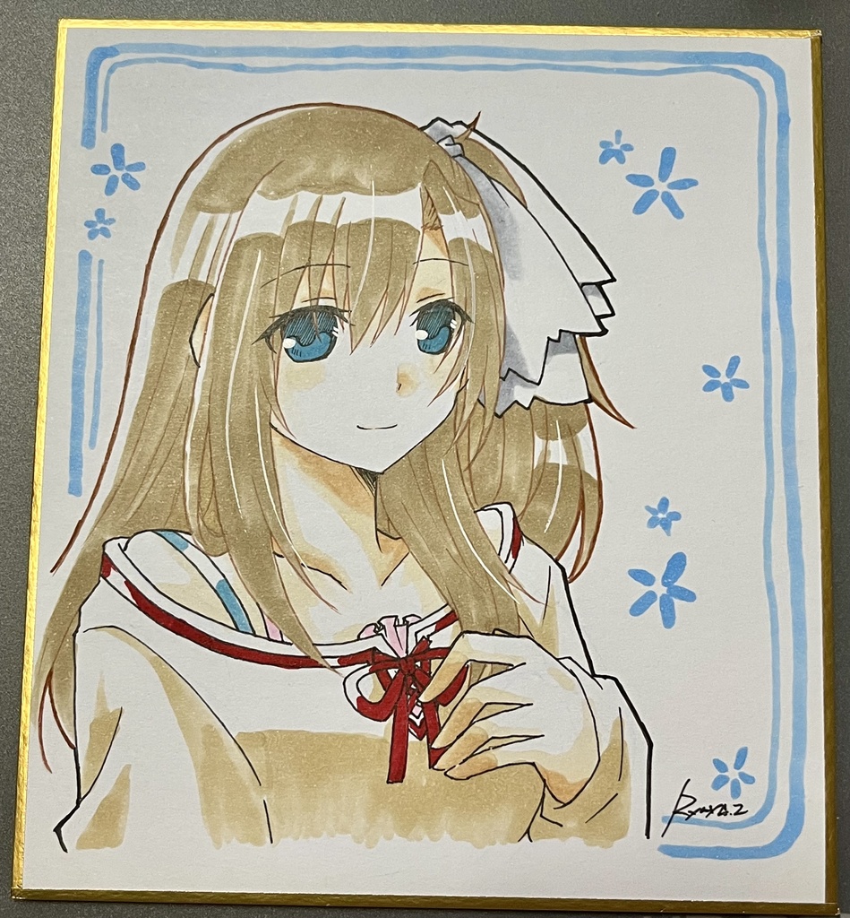 【星屑】葛城麻陽(色紙原画)