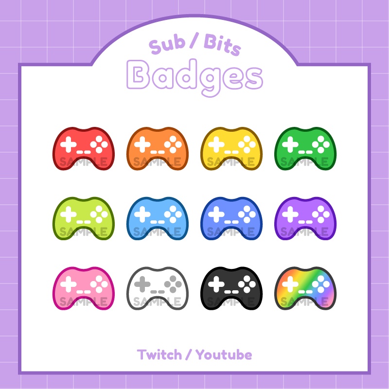 【サブスクバッジ】コントローラーマットカラー12色
