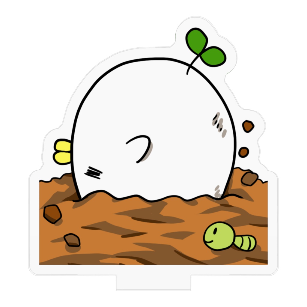 だいこん鳥_アクリルフィギュア