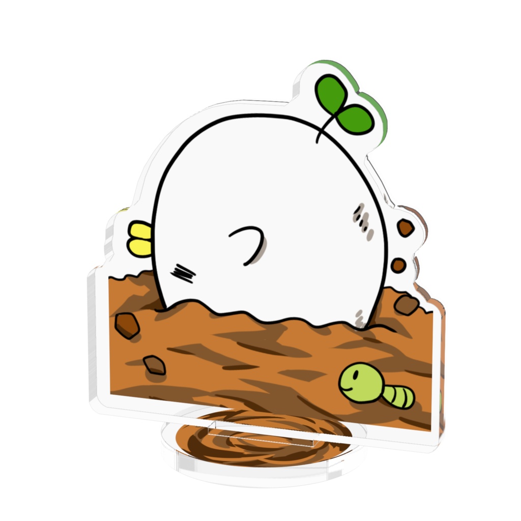 だいこん鳥_アクリルフィギュア