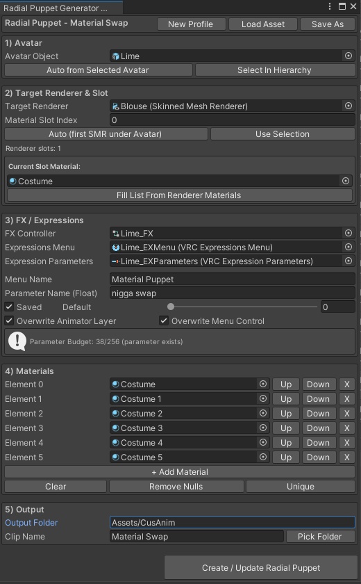 Radial Toggle Generator for VRChat! VRChat用ラジアルトグルジェネレーター!