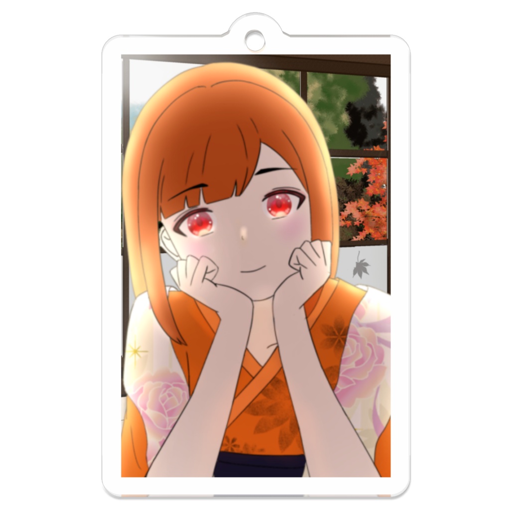 和装ちりぬさんアクリルキーホルダー