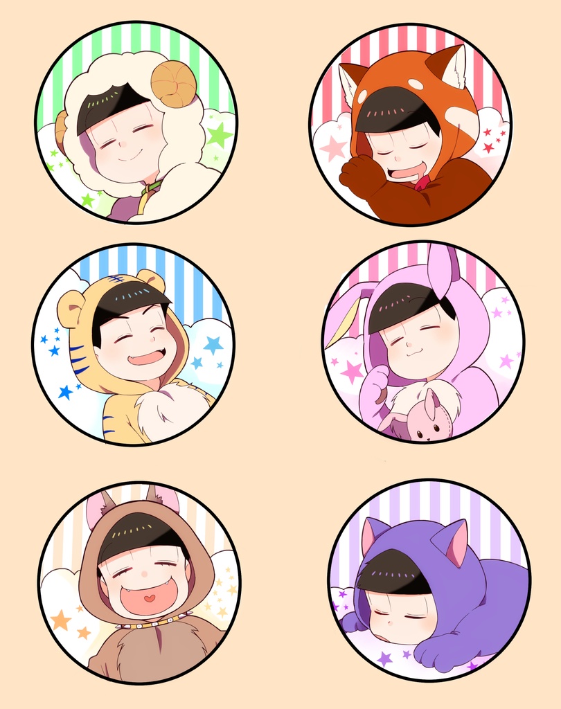 けも松缶バッチ チョロ松 ほしだ Booth