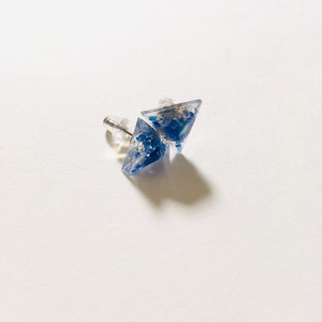 つぶつぶイヤリング⇄ピアス(花/赤)