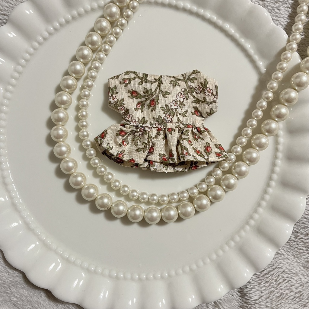 花柄クラシカルワンピース