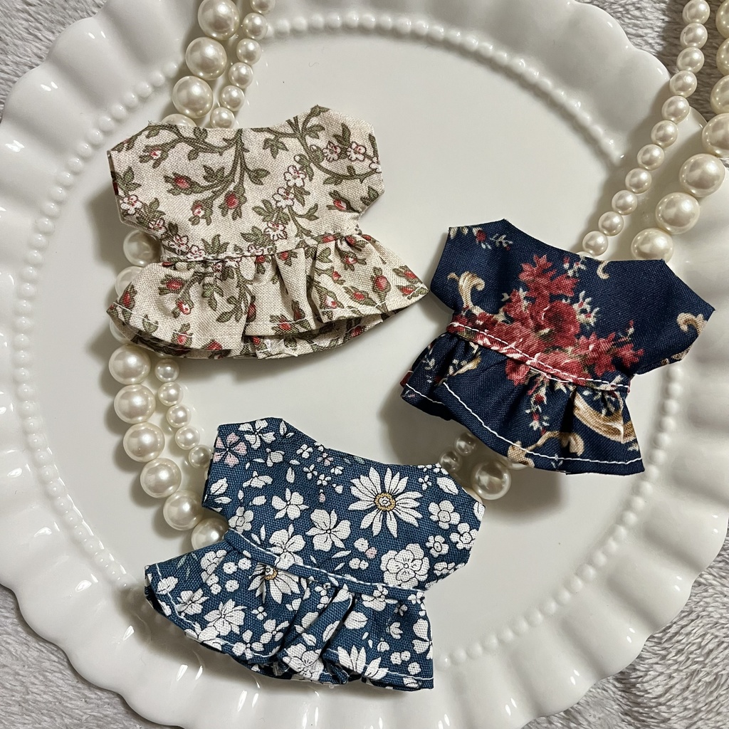 花柄クラシカルワンピース