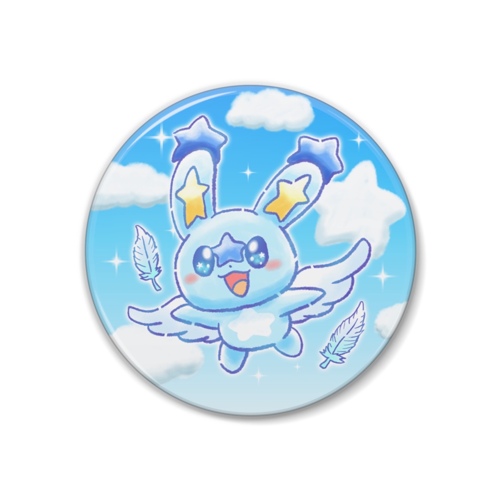 AngelRabbits 缶バッジ　ほしうさ②