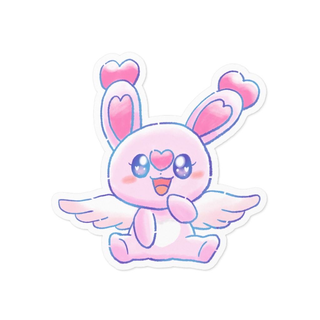 AngelRabbits ステッカー らぶうさ①