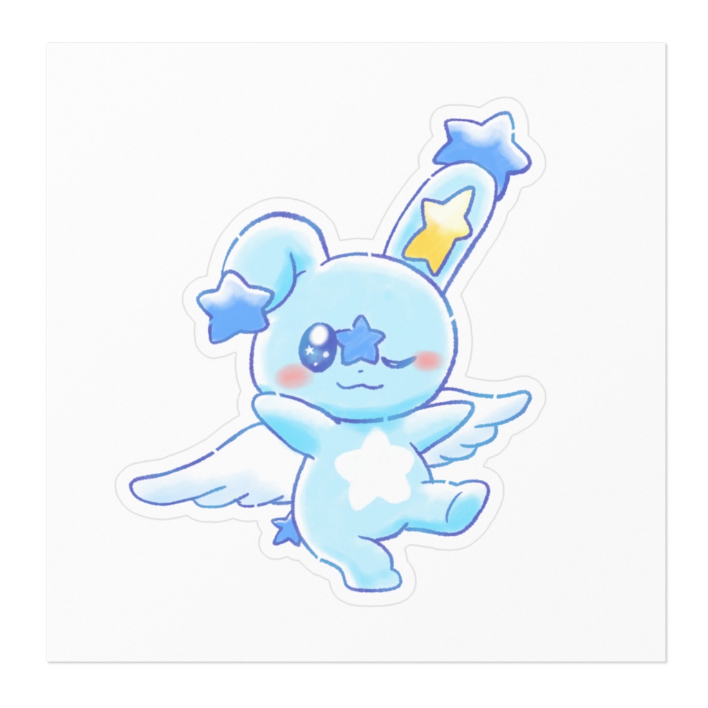 AngelRabbits ステッカー ほしうさ②