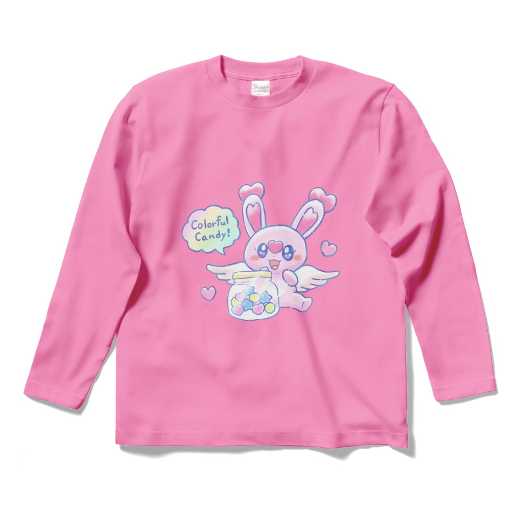 AngelRabbits ロングスリーブTシャツ らぶうさ