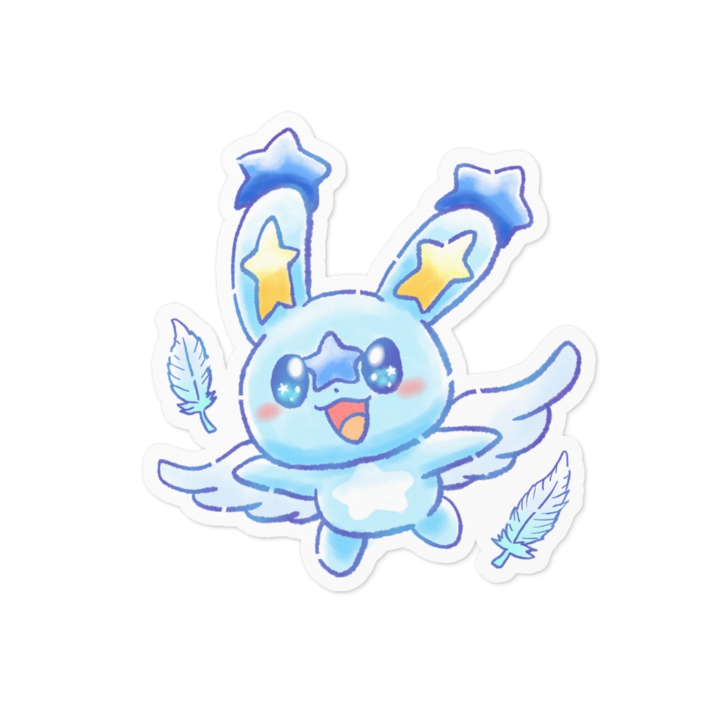AngelRabbits ステッカー ほしうさ①
