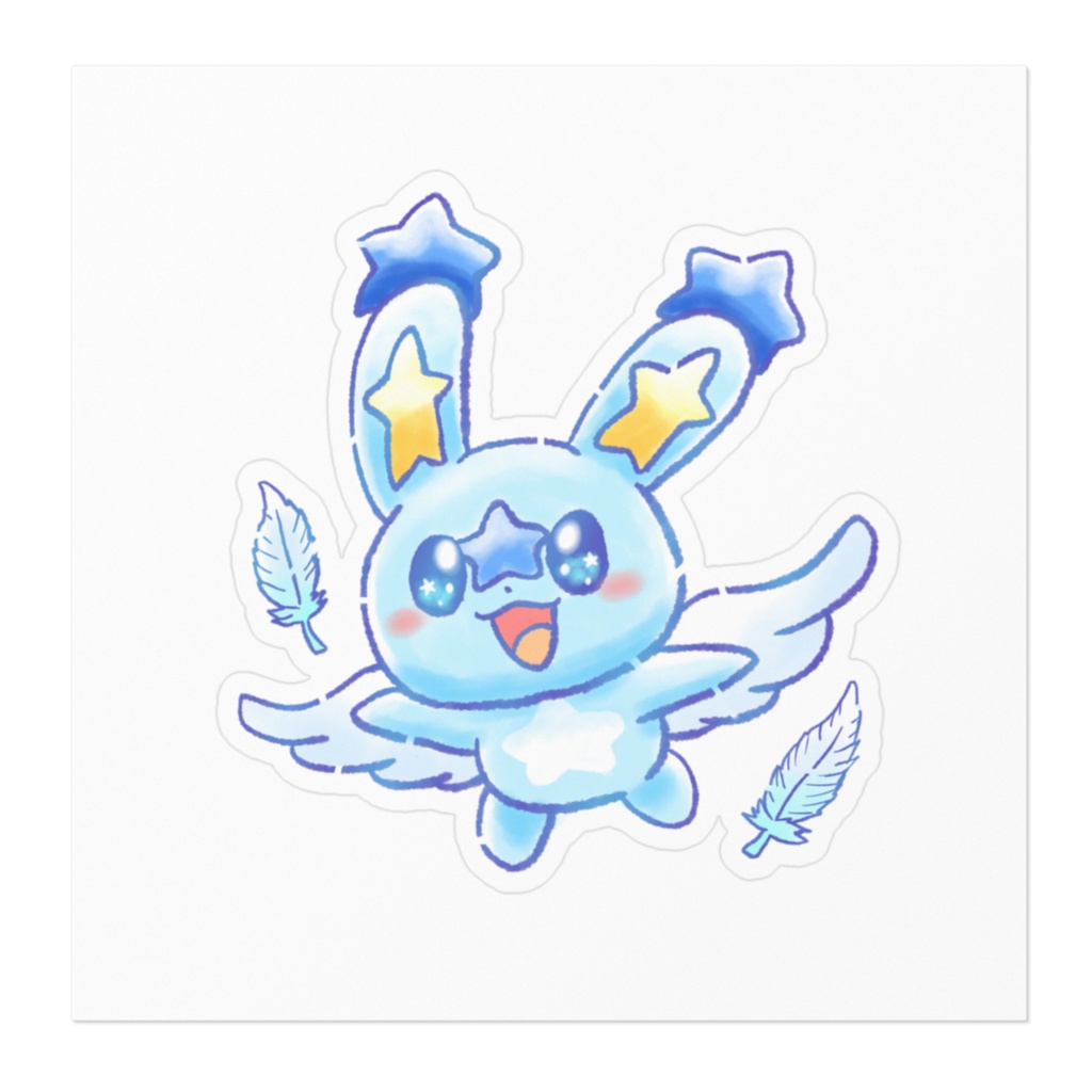 AngelRabbits ステッカー ほしうさ①