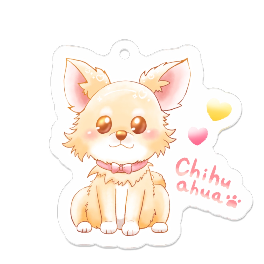 Happiness dogs アクリルキーホルダー チワワ