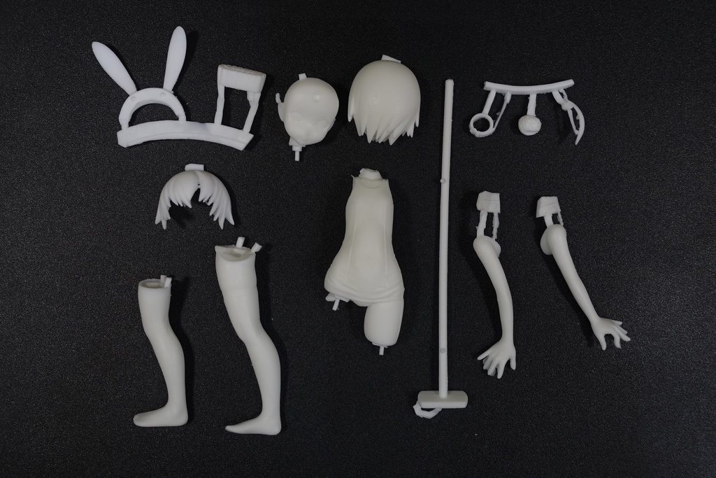 スク水バニーみぃちゃん(汐入みぃ スク水バニーガールver.) オリジナルキャラクターフィギュア ガレージキット