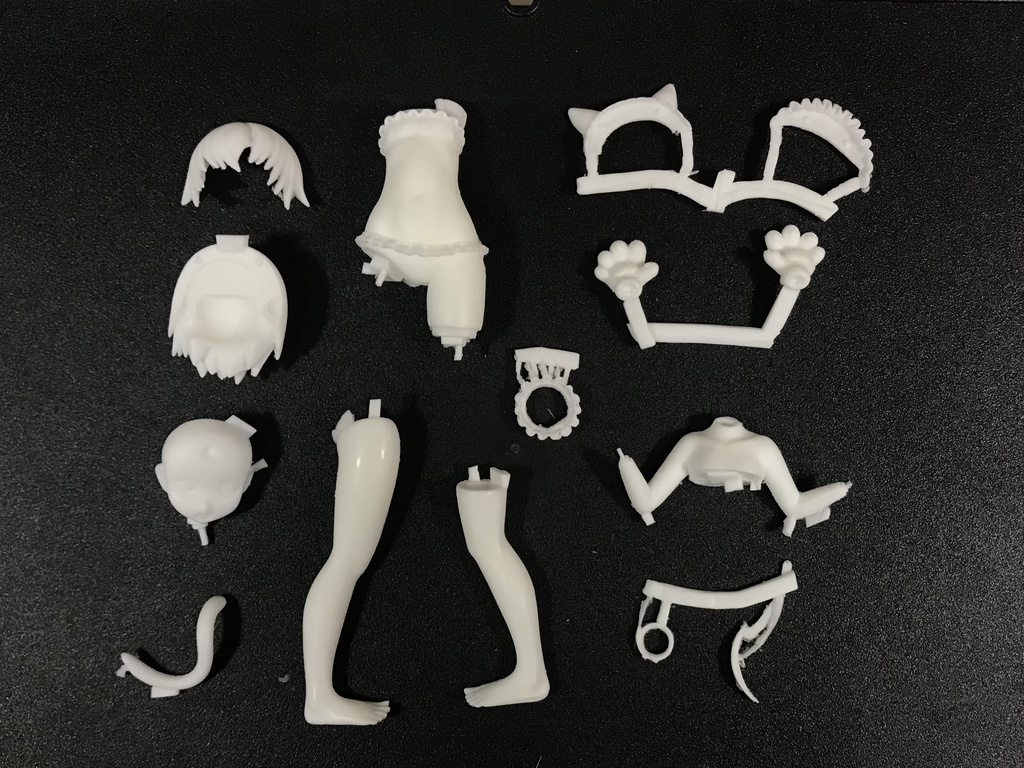 汐入みぃ ビーストモード オリジナルキャラクターフィギュア ガレージキット