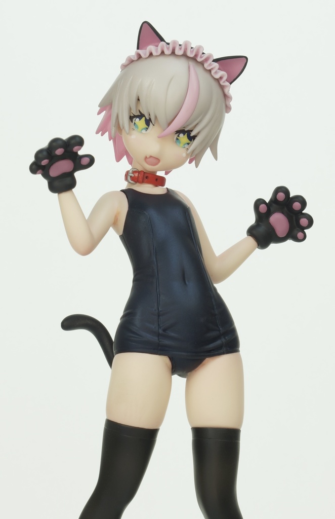 オリジナルキャラクターガレージキット　スク水ビーストみぃちゃん　(おまけ付き)