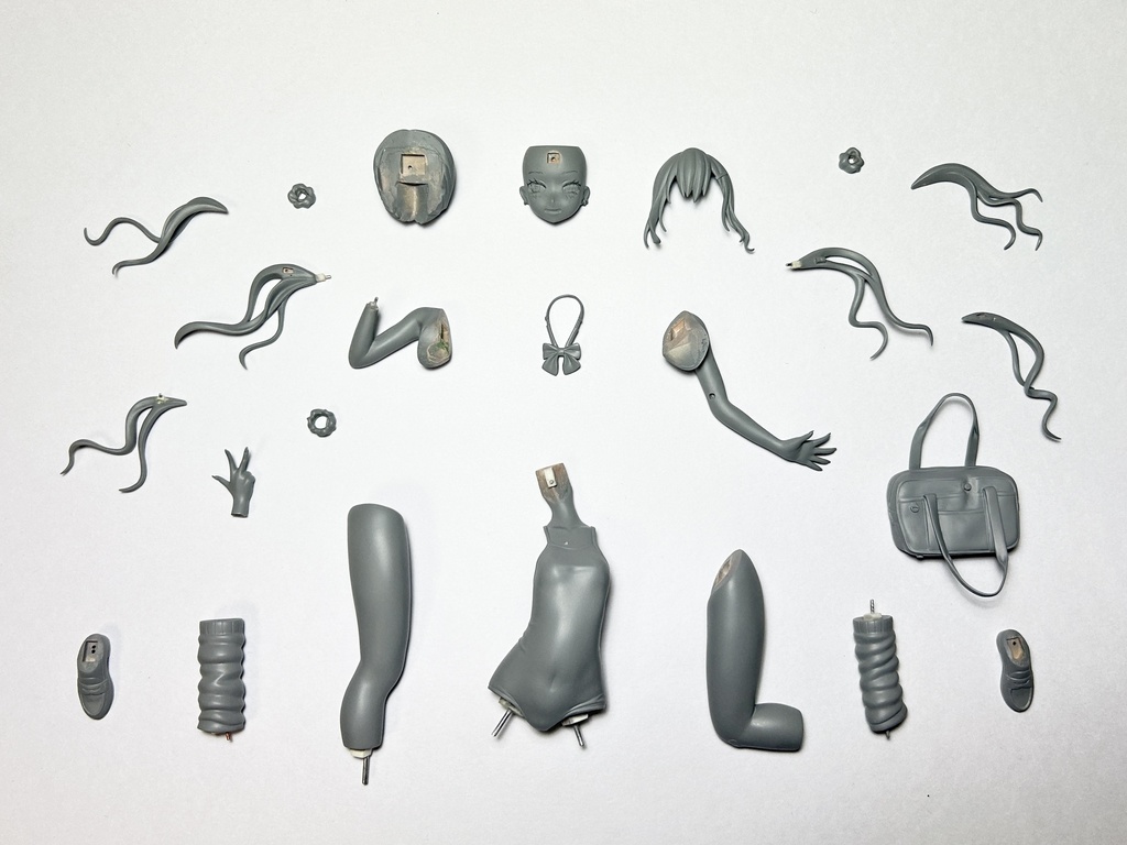 新スクギャルの由乃ちゃん fullscale オリジナルキャラクターガレージキット