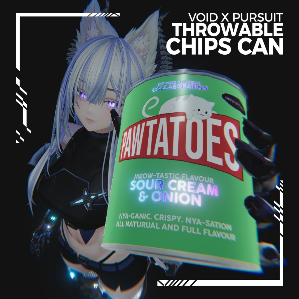 【リリース記念 40% OFF SALE】【Unity/VRChat ギミック】投げられるポテチ缶 | Throwable Chips Can with VFX