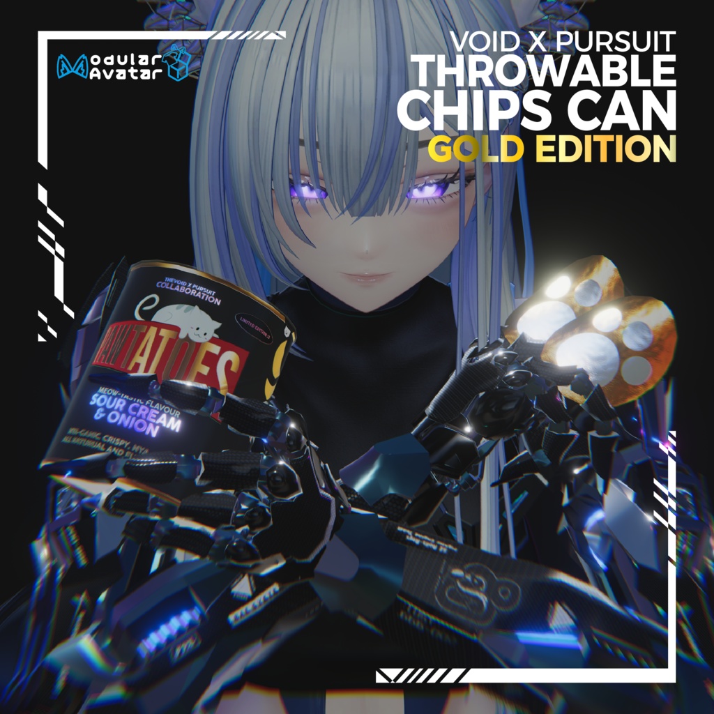 【リリース記念 40% OFF SALE】【Unity/VRChat ギミック】投げられるポテチ缶 | Throwable Chips Can with VFX