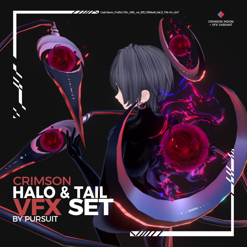 【リリース記念 55% OFF】クリムゾンムーン:ヘイロー&テイル with VFX + おまけ | Crimson Moon: Halo & Tail with VFX + Bonus Gift