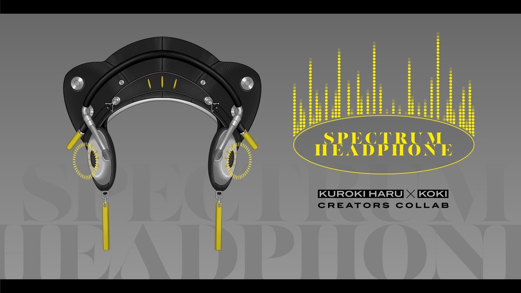 【Live2Dアイテム/素材】スペクトラムヘッドフォン【VTubeStudio向け】