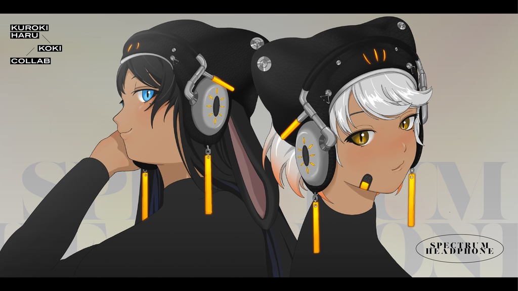 【Live2Dアイテム/素材】スペクトラムヘッドフォン【VTubeStudio向け】