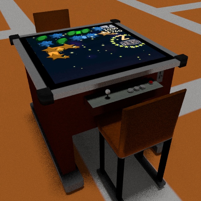 アーケードゲーム筐体(対面型と1人用+イス付)