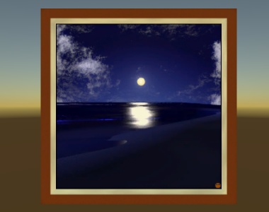 【3DCG絵画】月の指先(無料)