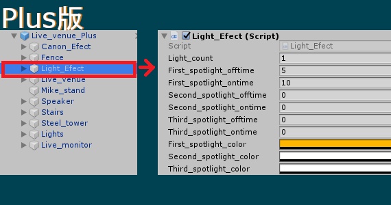 【リアルライブ投影】野外ライブ会場セット(2パターン)