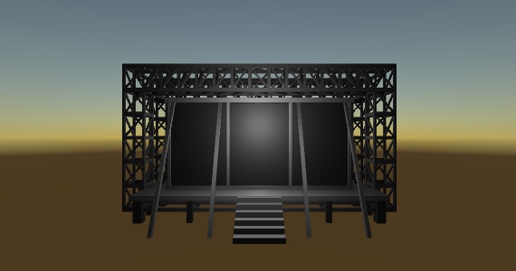 【リアルライブ投影】野外ライブ会場セット(2パターン)