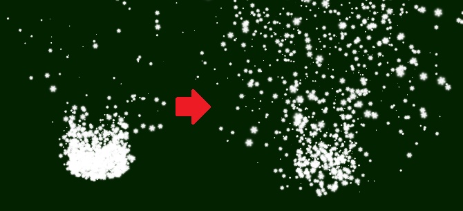 【ふわふわ】雪・吹雪エフェクト(5種セット)