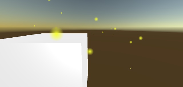 【淡く舞う】やわらか灯りホタル(パーティクル)