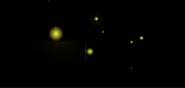 【淡く舞う】やわらか灯りホタル(パーティクル)