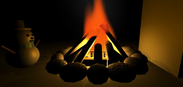 【ゆらめく】無心たき火(4種パーティクル付)