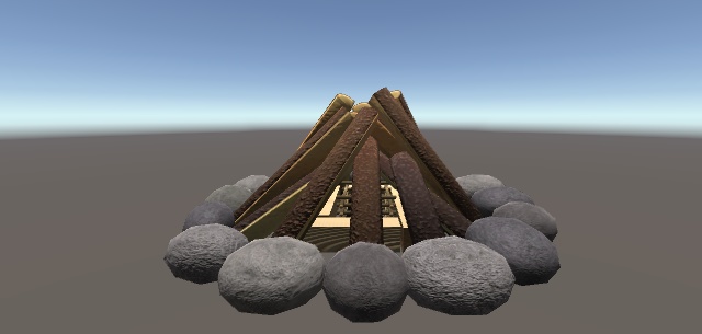 【ゆらめく】無心たき火(4種パーティクル付)