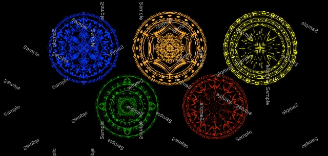 【アニメーション付き】魔法陣(VI型)(30種)