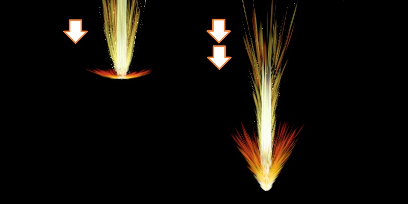 【一握のきらめき】流れゆく隕石(パーティクル)