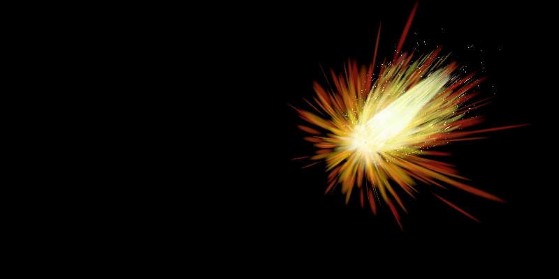 【一握のきらめき】流れゆく隕石(パーティクル)