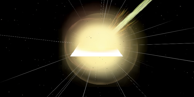 【一握のきらめき】流れゆく隕石(パーティクル)