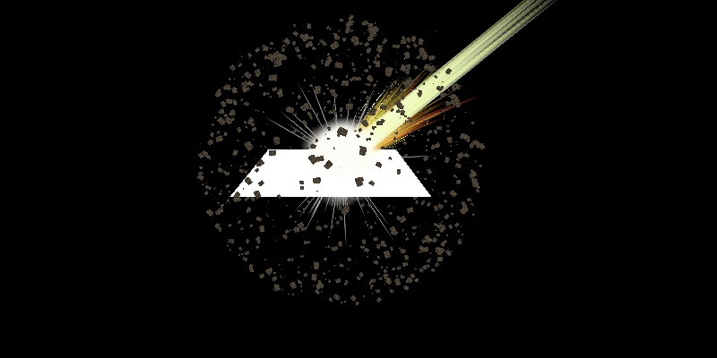 【一握のきらめき】流れゆく隕石(パーティクル)