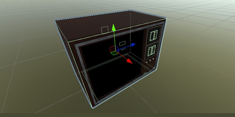 【動画再生可】ちょっとレトロなブラウン管テレビ(ギミック付き)