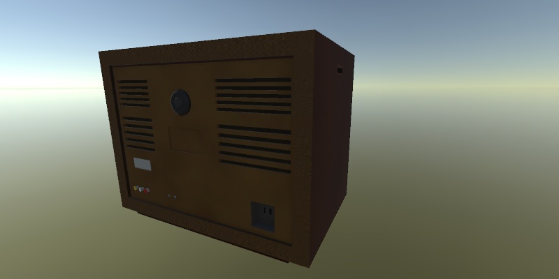 【動画再生可】ちょっとレトロなブラウン管テレビ(ギミック付き)