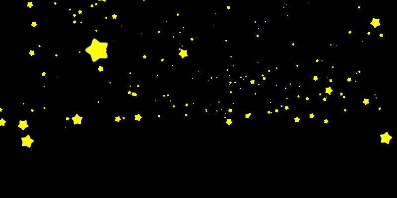 【いっぱいのキラキラ】くるっとお星さま(パーティクル、無料)