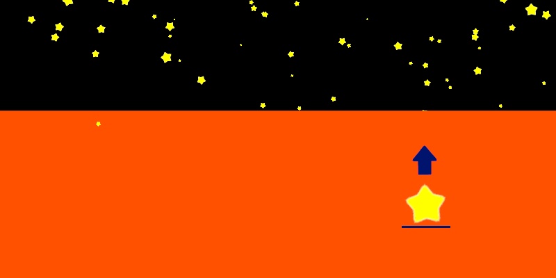 【いっぱいのキラキラ】くるっとお星さま(パーティクル、無料)