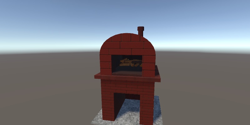 【ぽかぽか~な】ふっくらピザ釜(炎と煙付き斗)